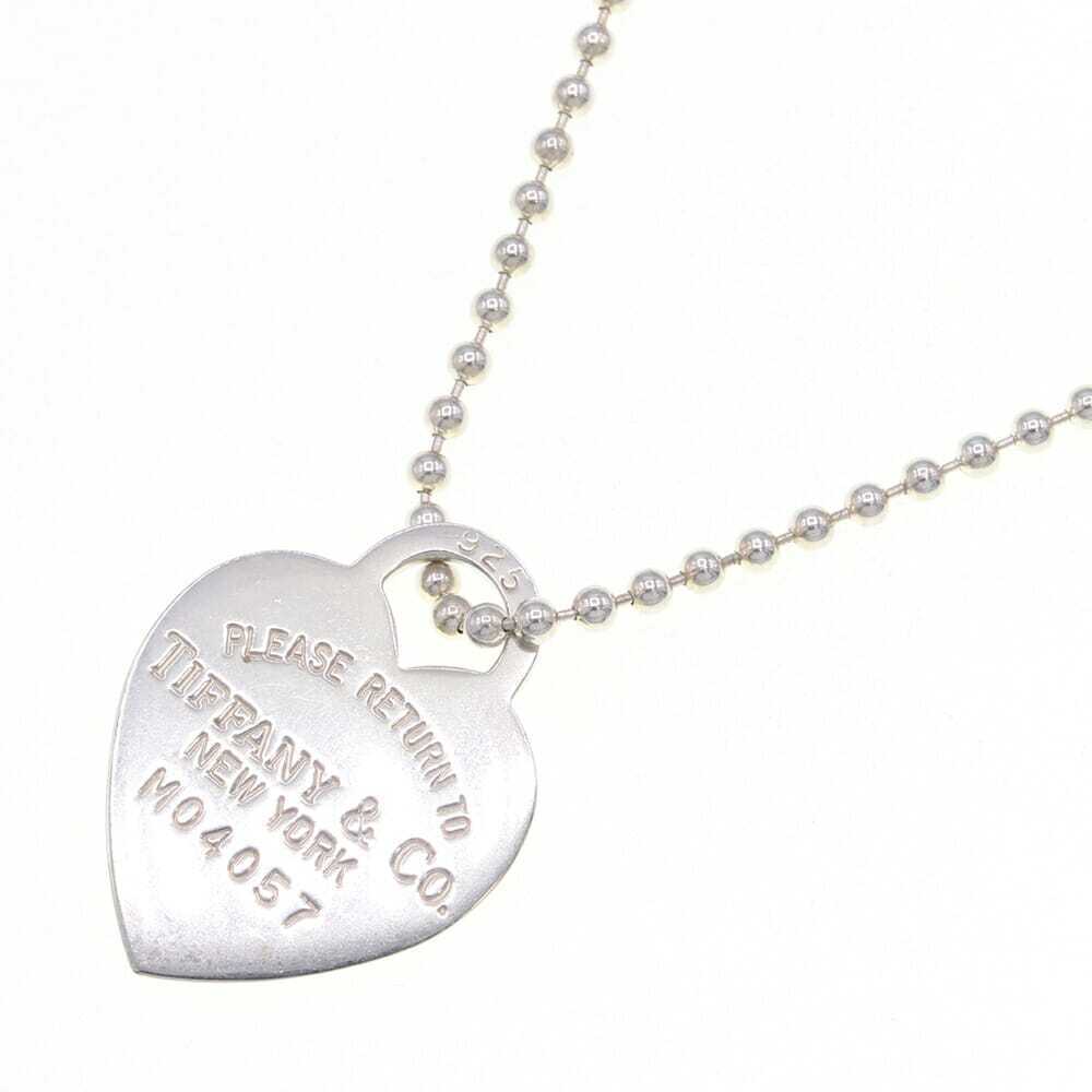 Tiffany Co to Necklace Heart Sterling Silver Pendant Accessory Long Ball Chain